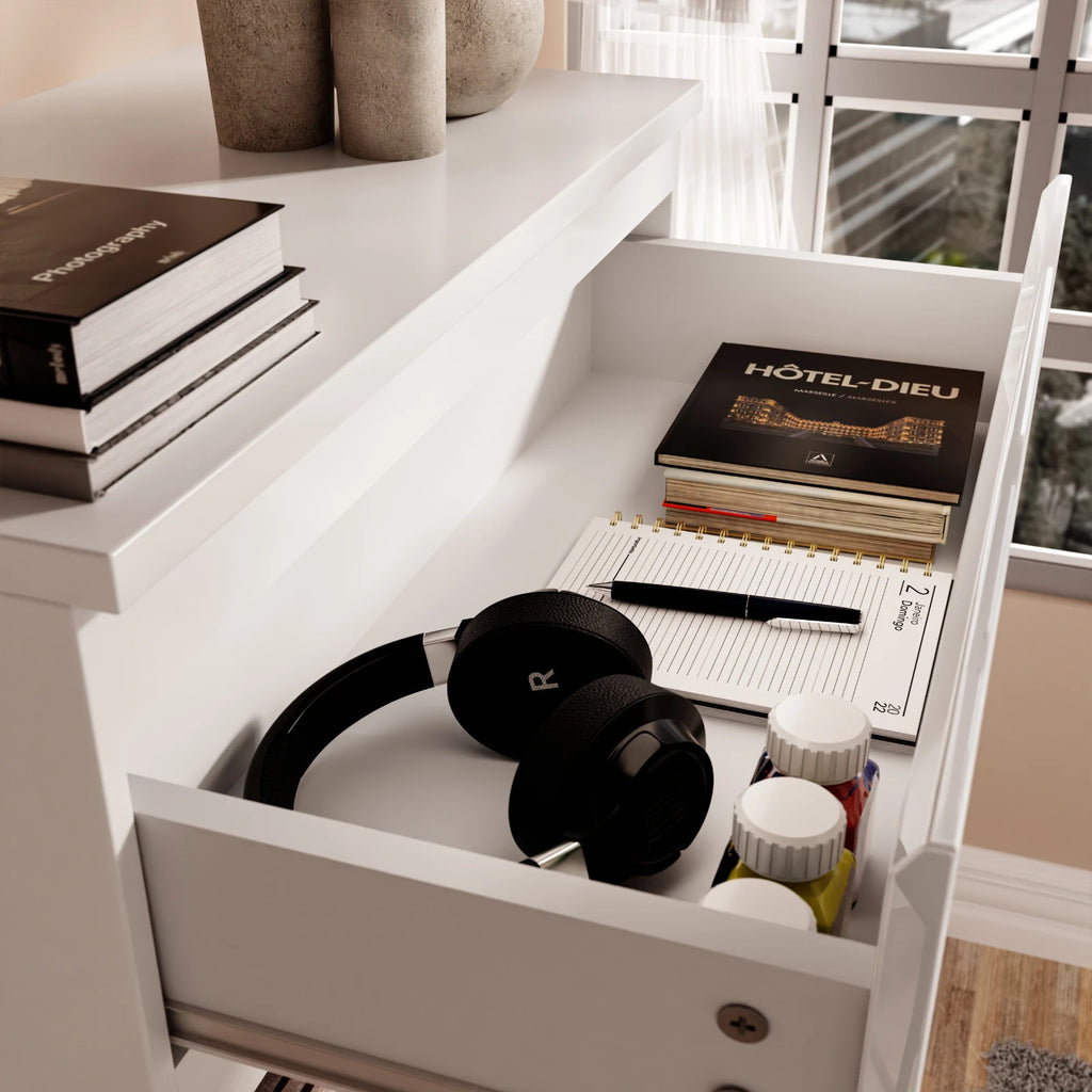 High Gloss Chest of Drawers Bedside Cabinet Tall Wide Storage Bedroom Furniture