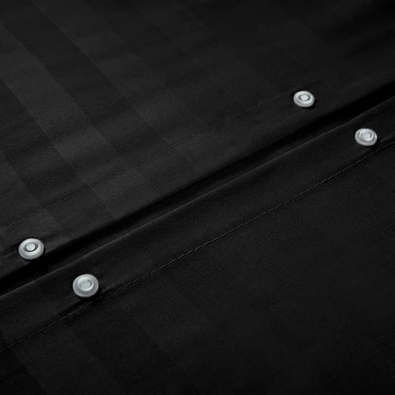 Klarita 250 TC Microfibre Reversible Striped Duvet Cover Set with Pillowcases