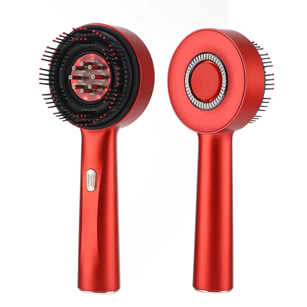 Electric Massage Comb for Hair Growth Massage Scalp Microcurrent Red Light Hair Brush anti Hair Loss Liquid Oil Applicator