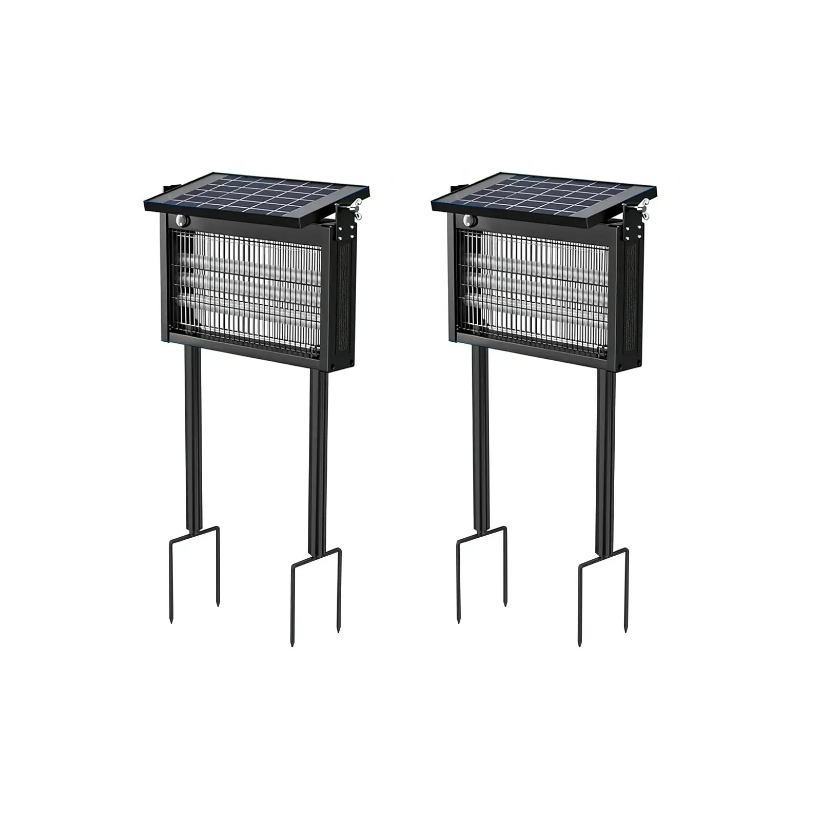 Gainstarx Solar Bug Zapper Outdoor Waterproof Electric Mosquito and Fly Zapper with Smart Light Sensor Rechargeable Solar Powered Trap for Patio, Backyard, Garden, Camping, and Indoor Use